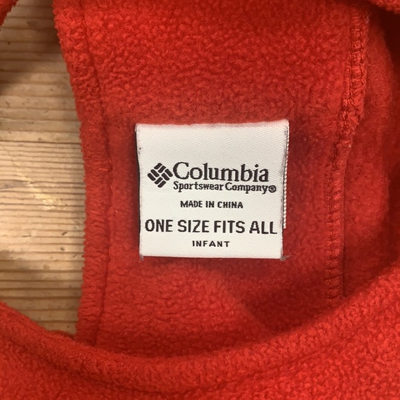Columbia Winter Hat Infant Red Fleece - Picture 6 of 7